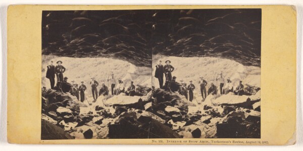 John P. Soule, Interior of Snow Arch - Tuckerman's Ravine, August 14, 1862.