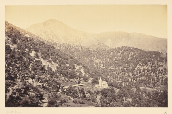 Samuel Bourne, Dhurmsala; The Church from the South West