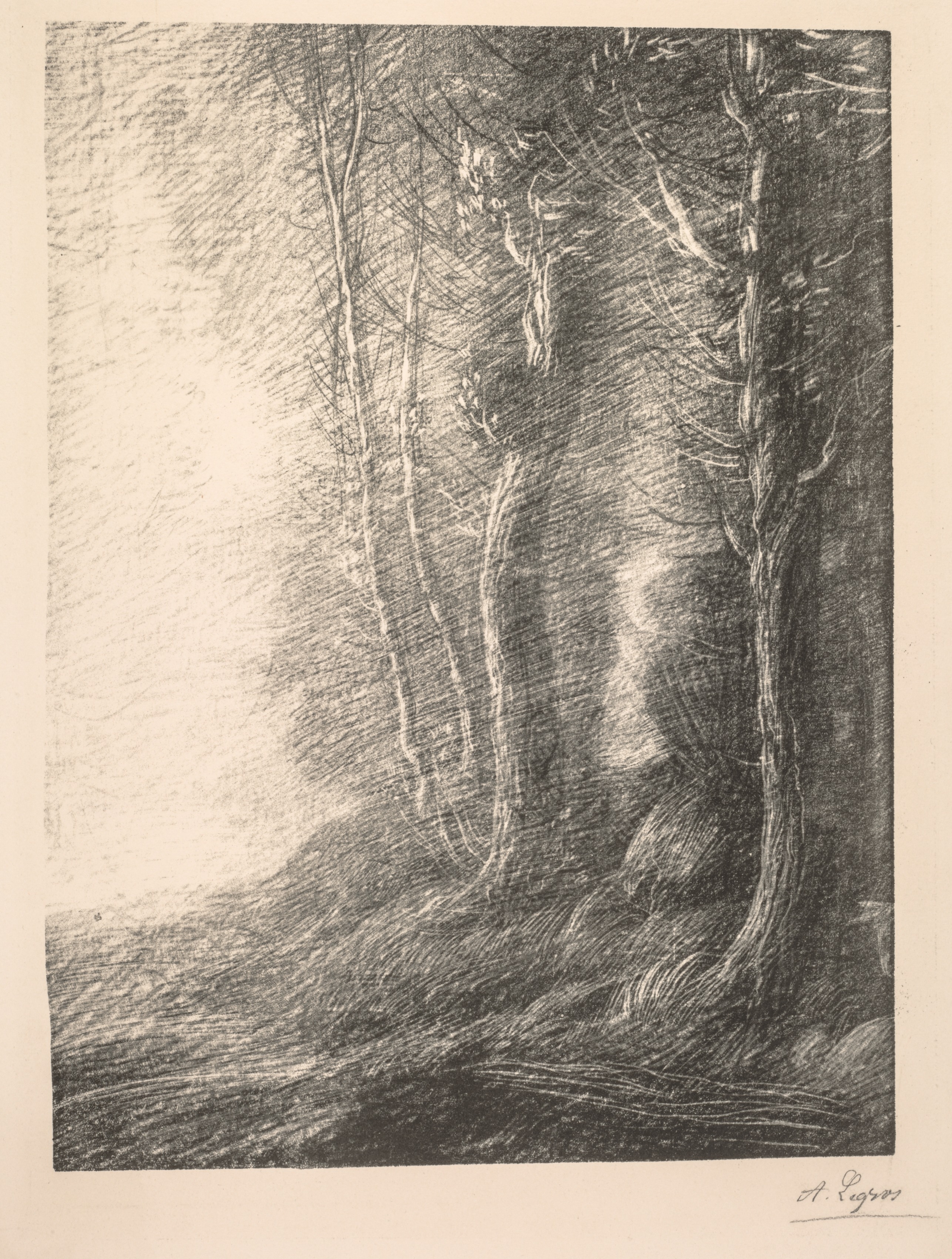 Alphonse Legros, Landscape (Paysage)