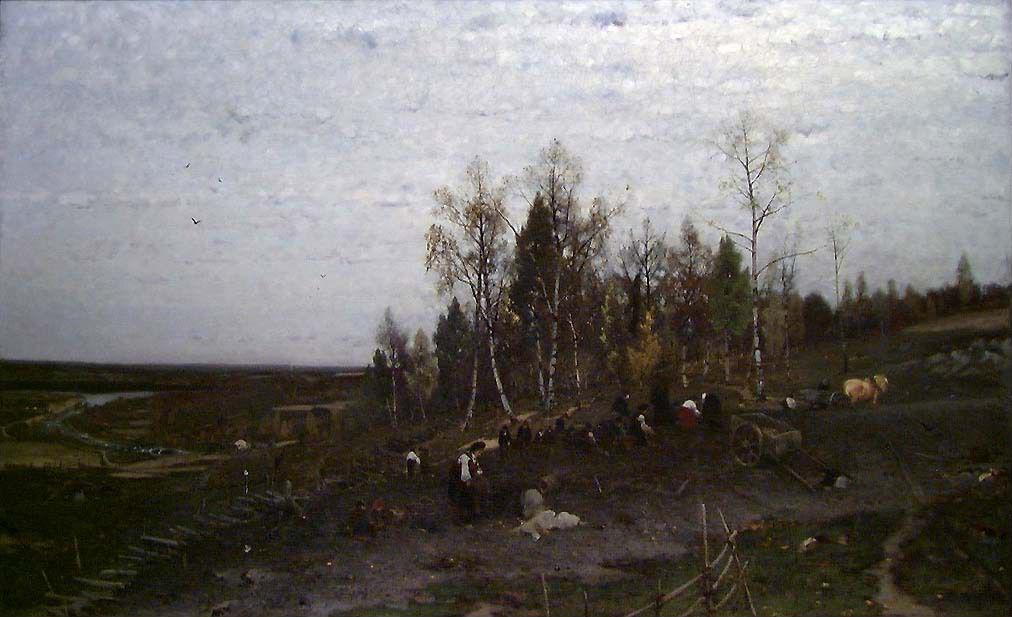 Ludvig Munthe, Digging Potatoes