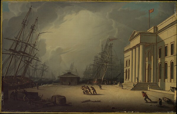 Robert Salmon, The Custom House at Greenock, Scotland