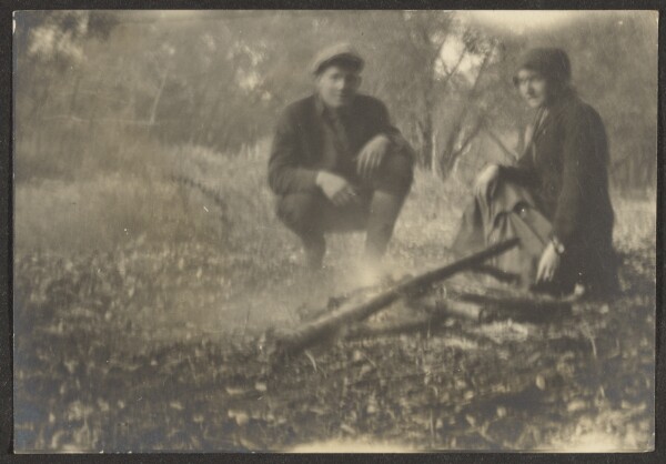 Louis Fleckenstein, [Woman and Man in Woods]