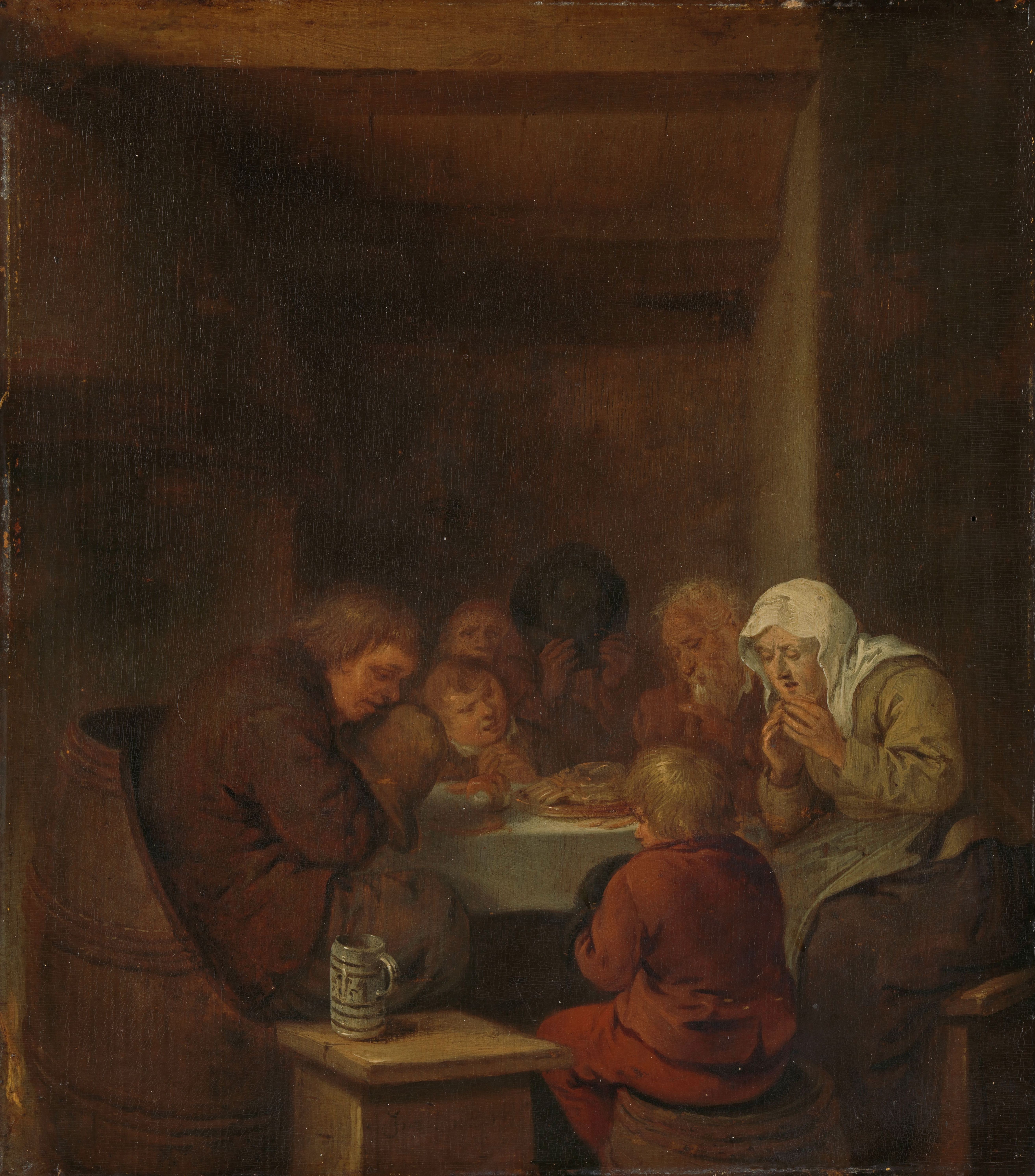 Jan Miense Molenaer, Saying grace