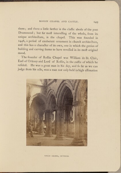 George Washington Wilson, Roslin Chapel; Interior