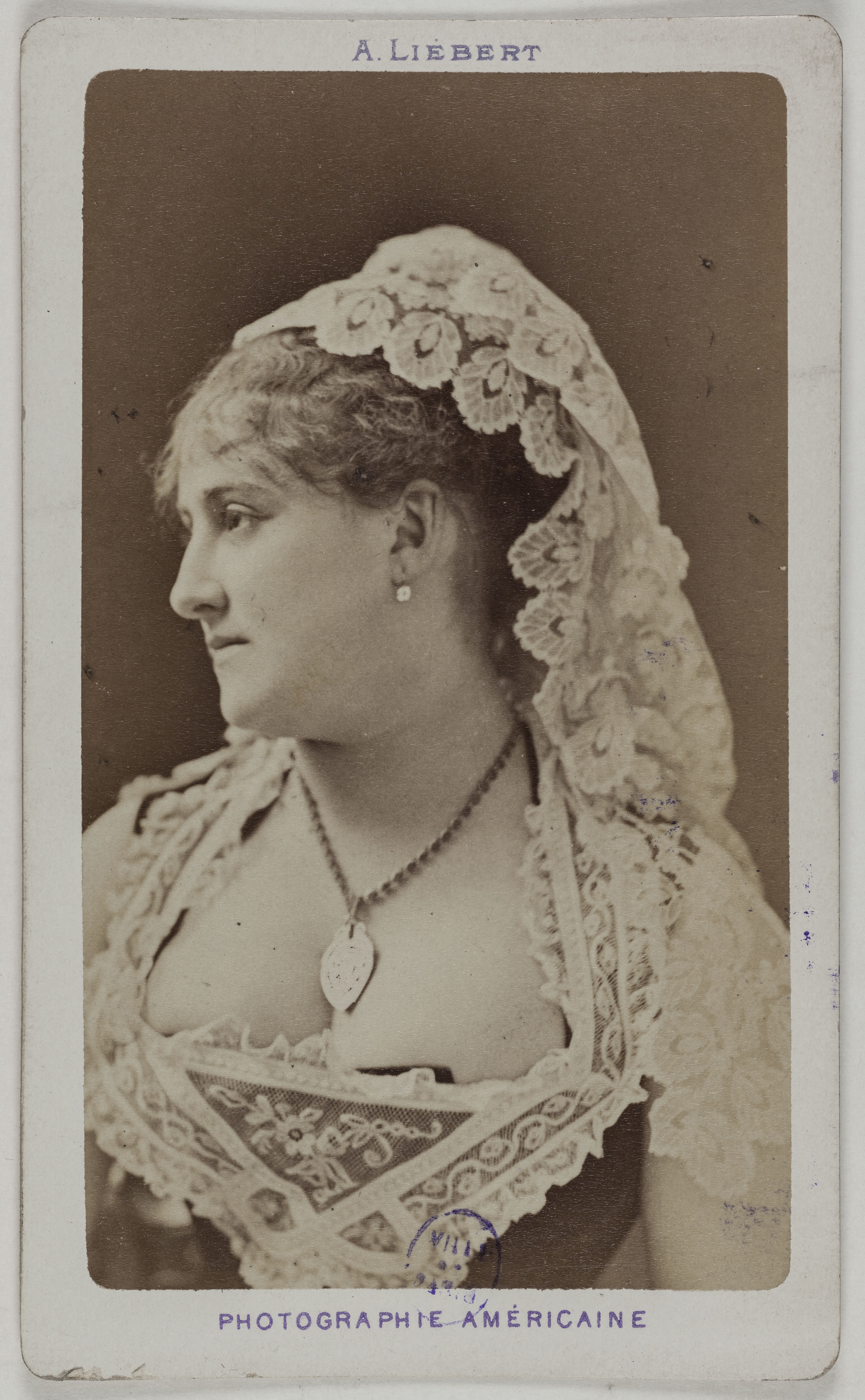 Alphonse Liébert, Portrait de Deligny Berthe, (actrice)
