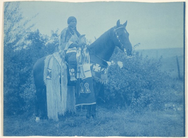 Edward S. Curtis, [Cayuse Woman on Horseback]