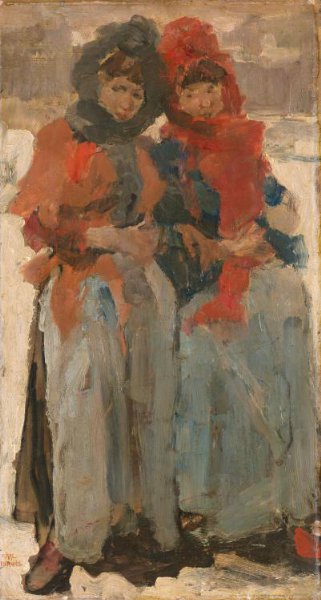Isaac Israels, Twee meisjes in de sneeuw