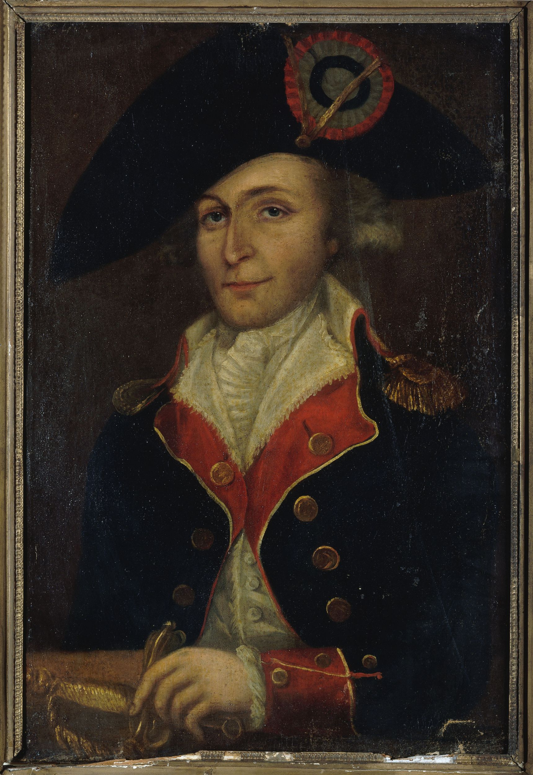 Anonyme, Portrait d'un garde national portant un costume postérieur à 1792
