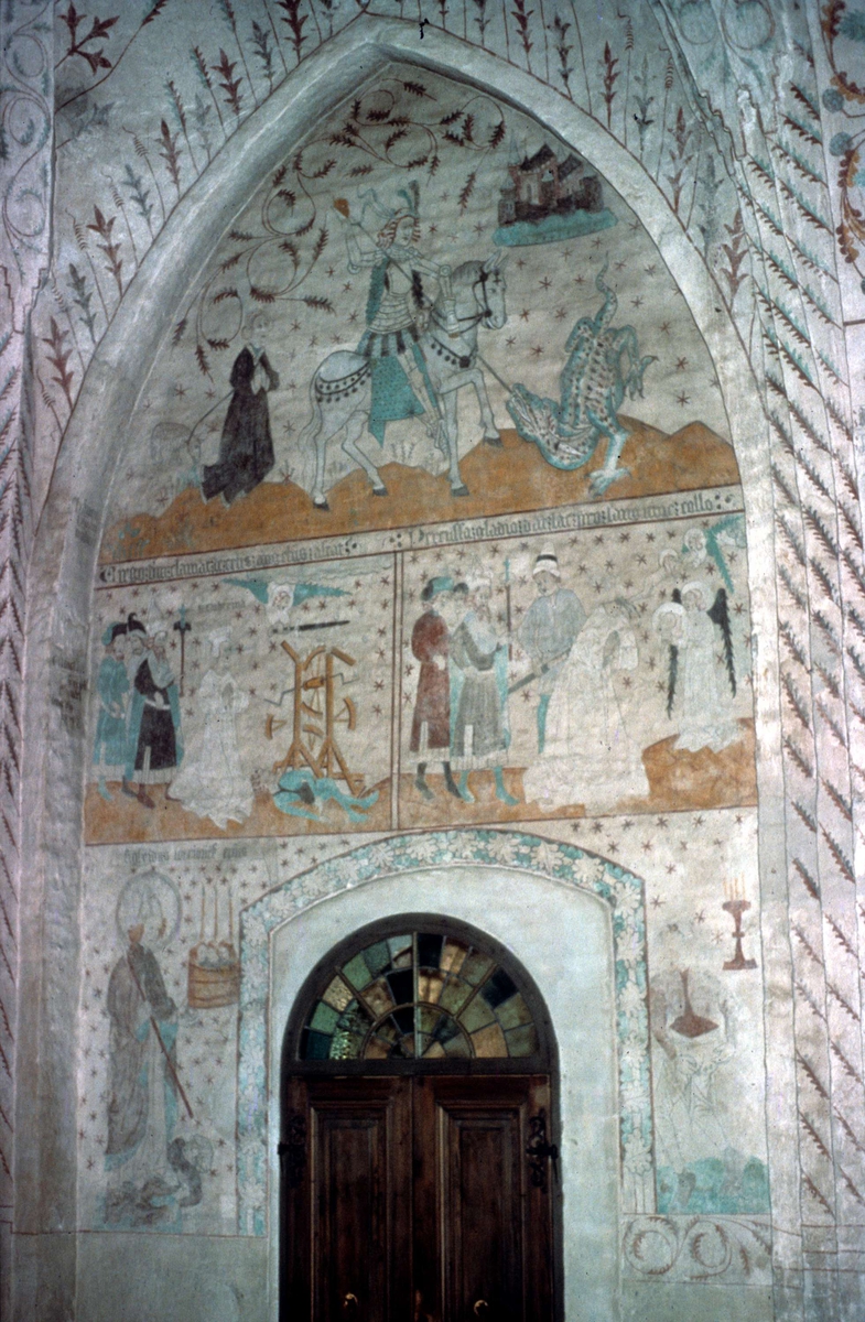 Ola Ehn, Kalkmålning i Vendels kyrka, Uppland 1961