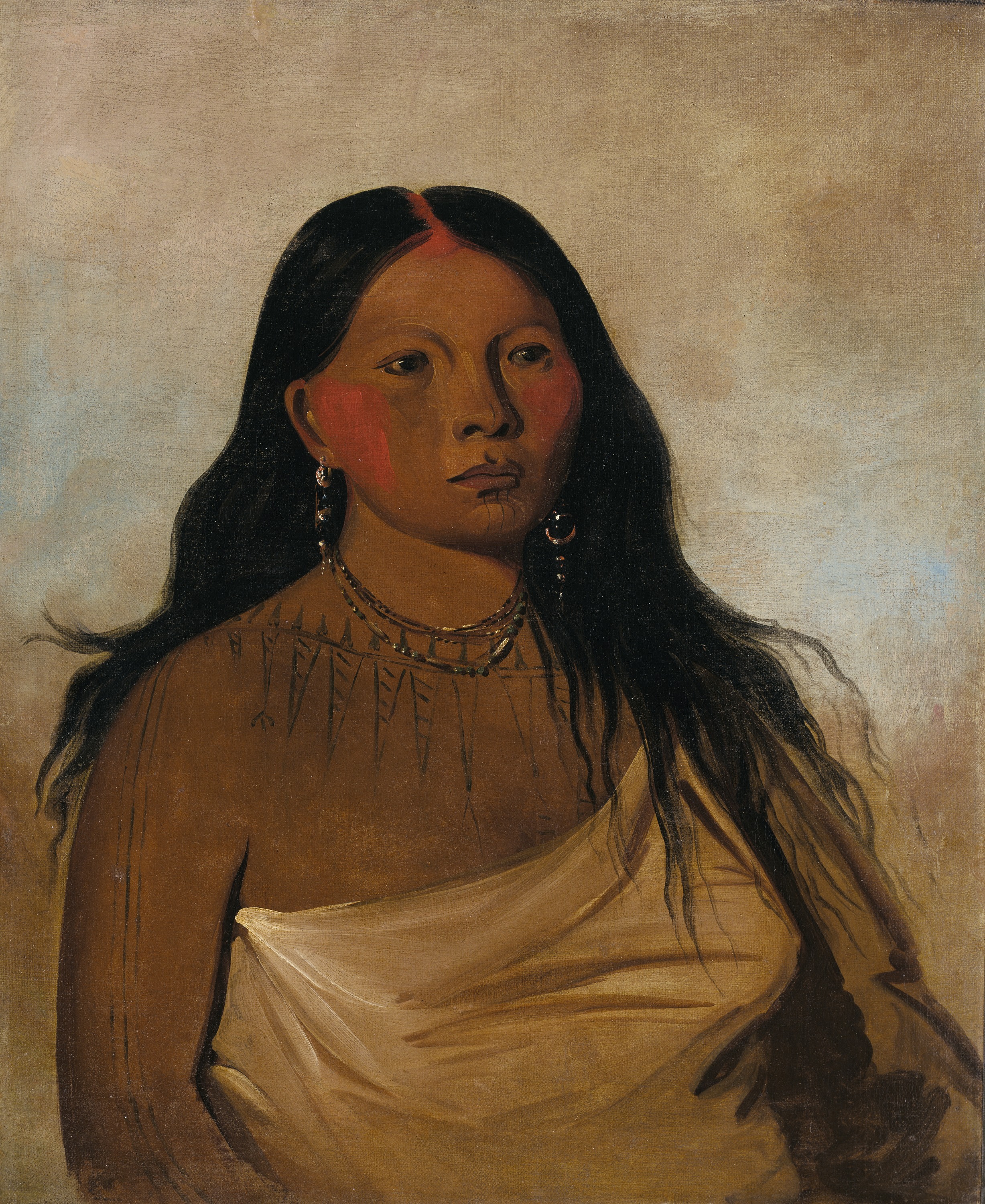 George Catlin, Káh-kée-tsee, Thighs, a Wichita Woman
