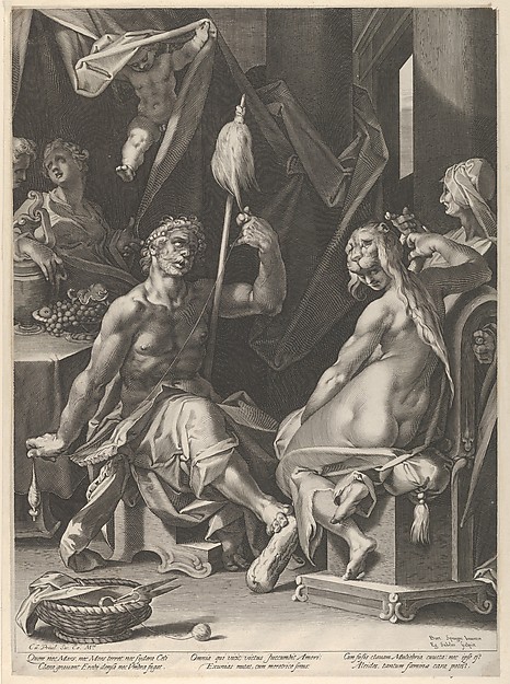 Aegidius Sadeler II, Hercules and Omphale