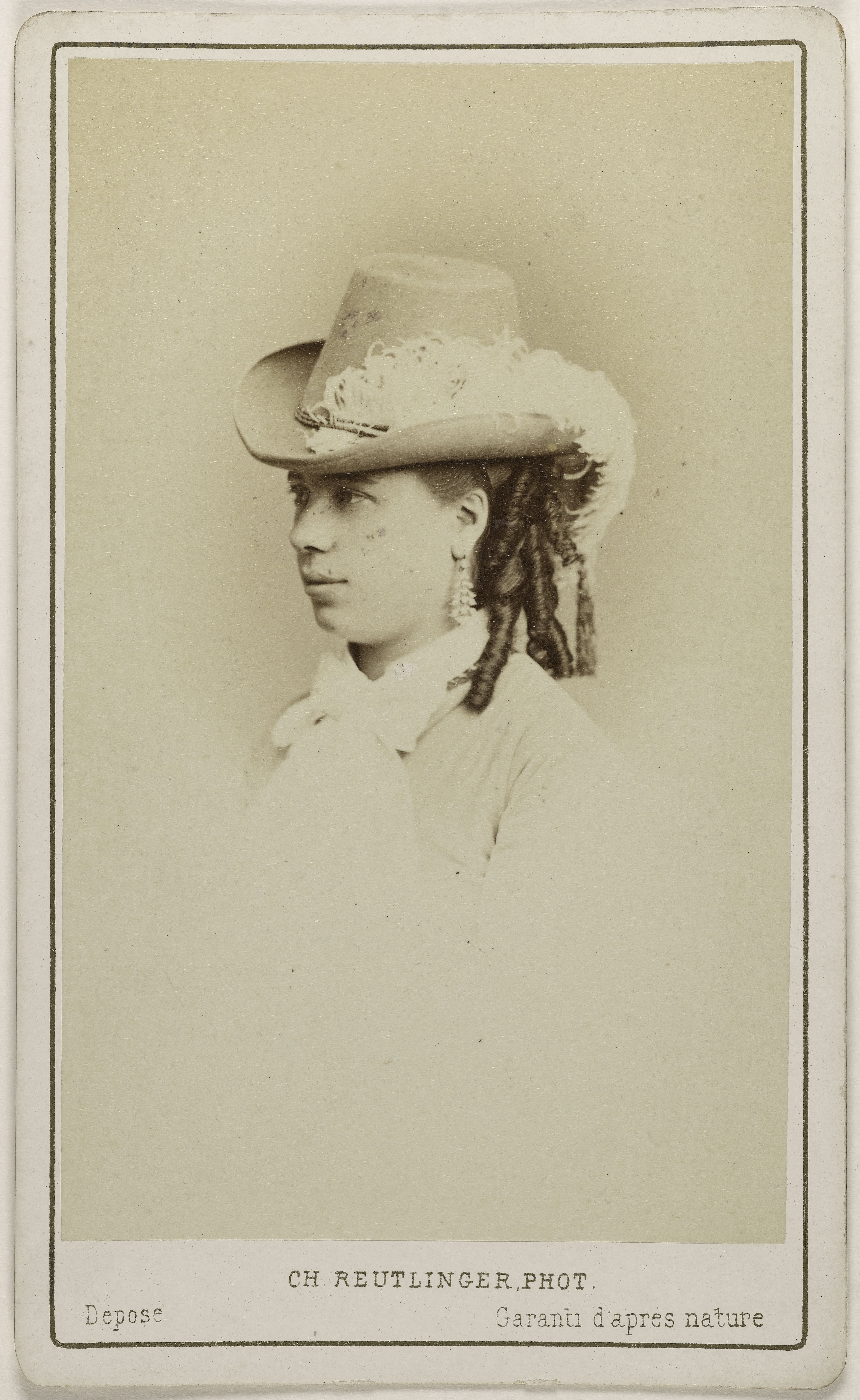 Charles Reutlinger, Portrait de Bernard, A., (actrice)
