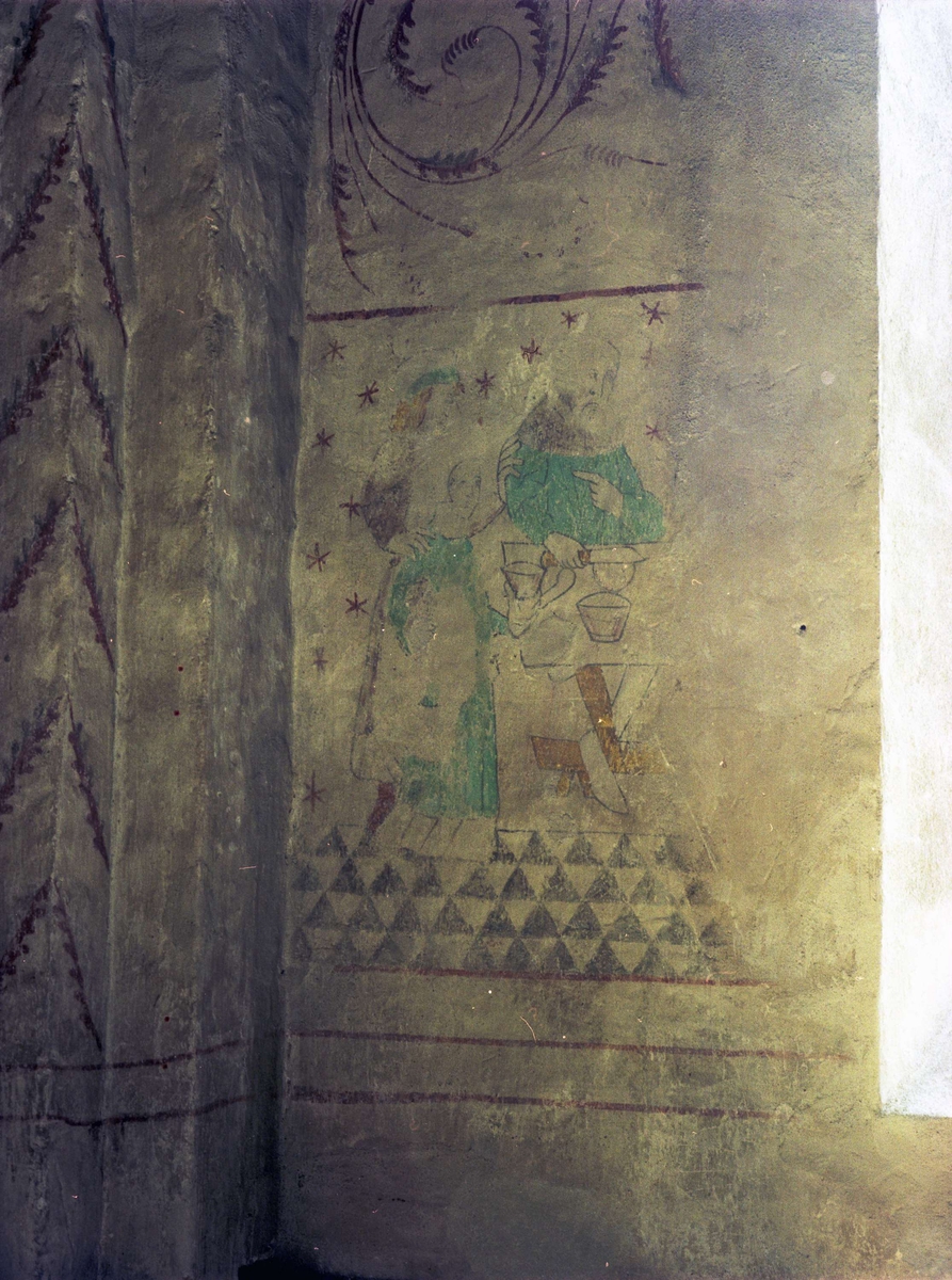 Tommy Arvidson, Overseas - lime painting in Vendels Church, Uppland 1994