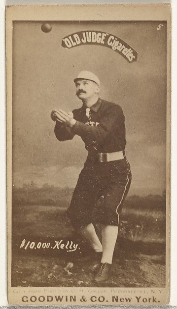 Goodwin & Company, Michael Joseph "$10,000" Kelly, from the Old Judge series (N172) for Old Judge Cigarettes