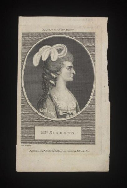 Thomas Cook, Mrs Siddons