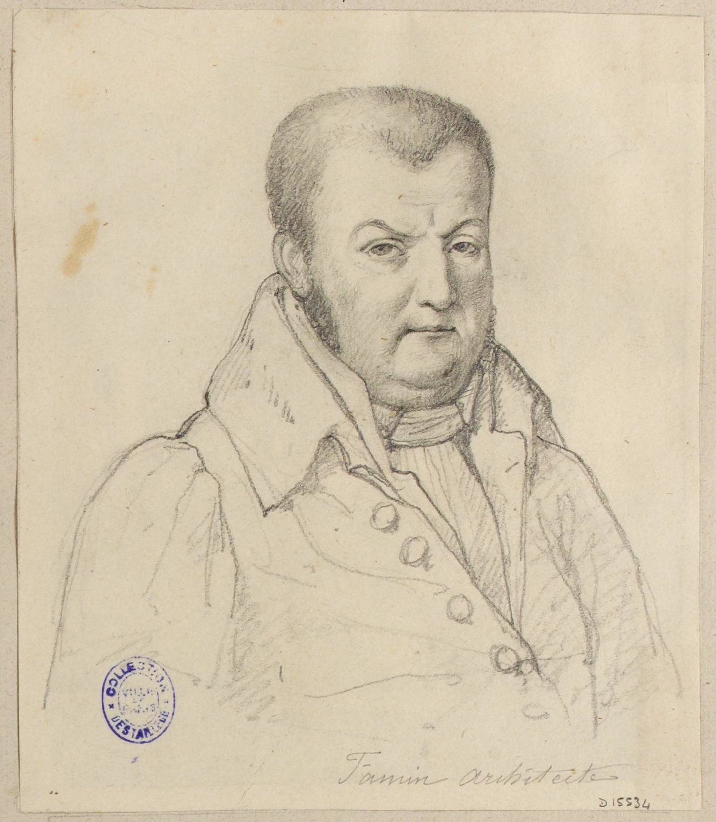 Anonyme, Portrait de l'architecte A. Famin