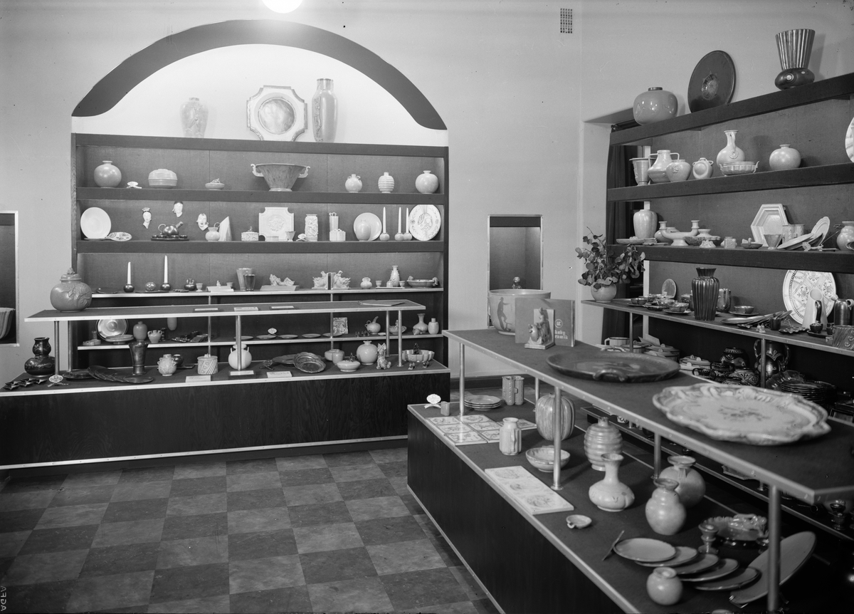 Paul Sandberg, AB Presenta, kvarteret Näktergalen, Östra Ågatan 33, Uppsala, interiör 1934