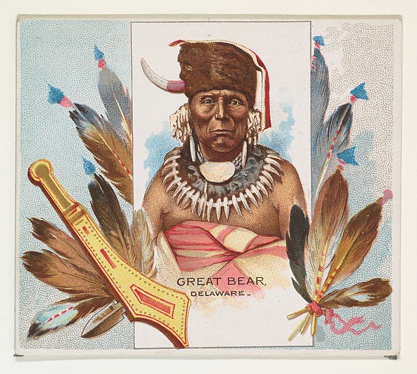Allen & Ginter, Great Bear, Delaware, from the American Indian Chiefs series (N36) for Allen & Ginter Cigarettes