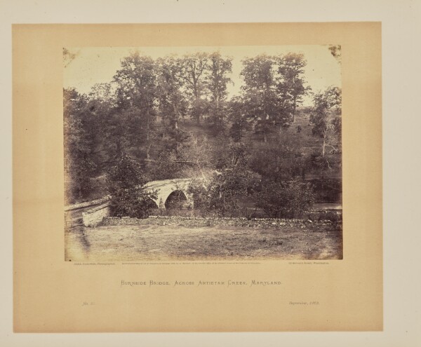 Alexander Gardner, Burnside Bridge, Across Antietam Creek, Maryland
