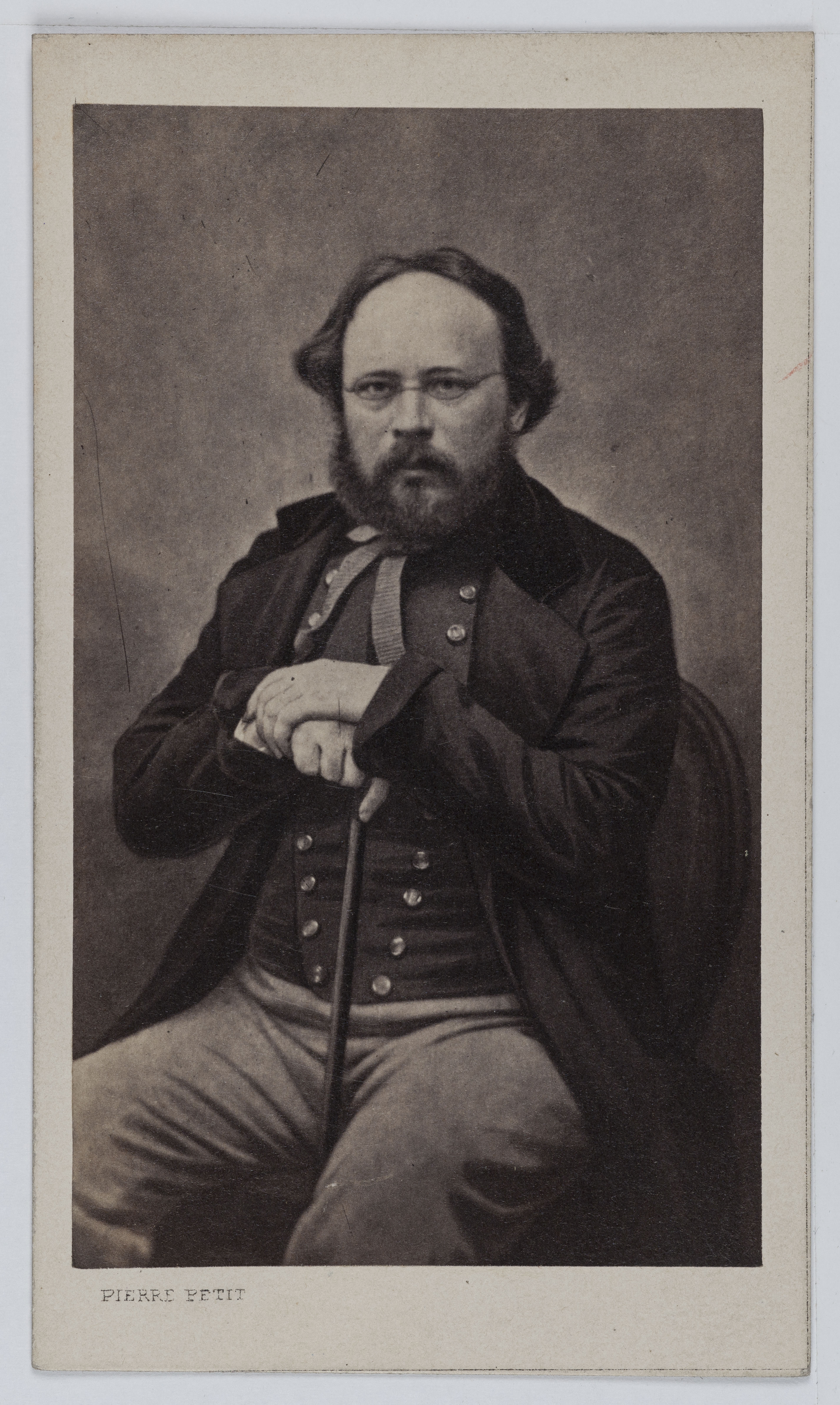 Pierre Petit, Portrait de Pierre Joseph Proud'hon (1809-1865), publiciste, philosophe et sociologue.