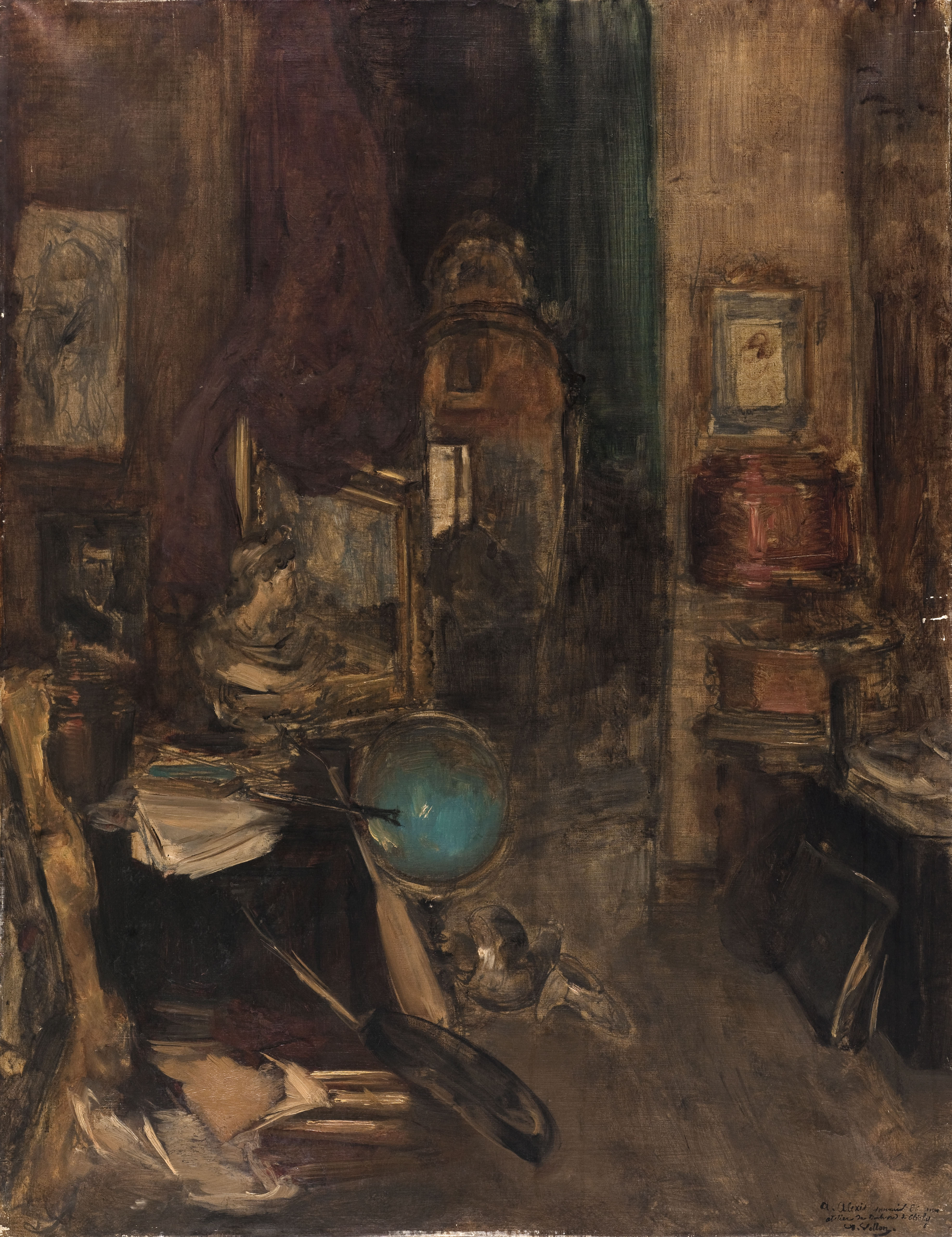 Antoine Vollon, Coin d'atelier, boulevard de Clichy