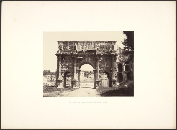 Giorgio Sommer, The Arch of Constantine, Rome