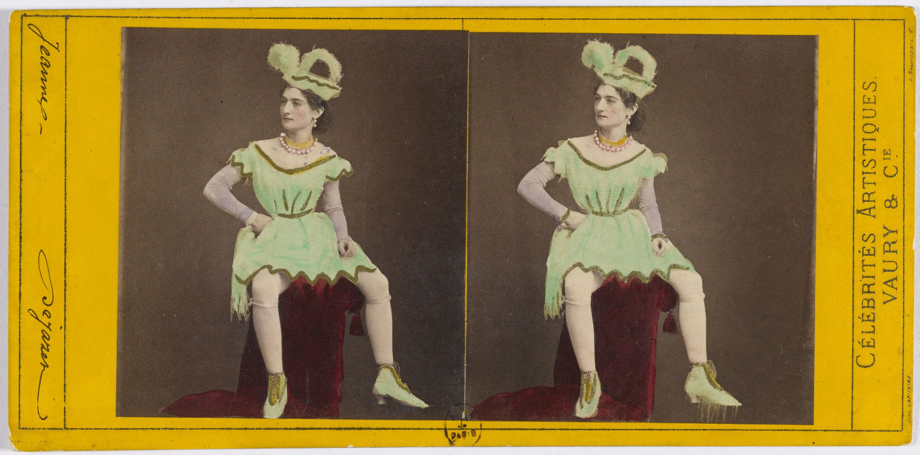 Vaury et Cie, Portrait de Jeanne, actrice au théâtre Déjazet.
