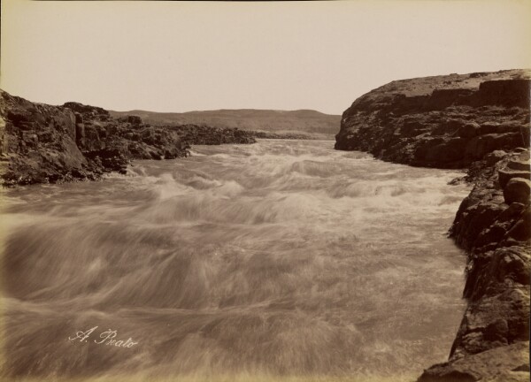 Antonio Beato, [The Rapid of the First Cataract] / [Le Rapide de la Premiere Cataracte]