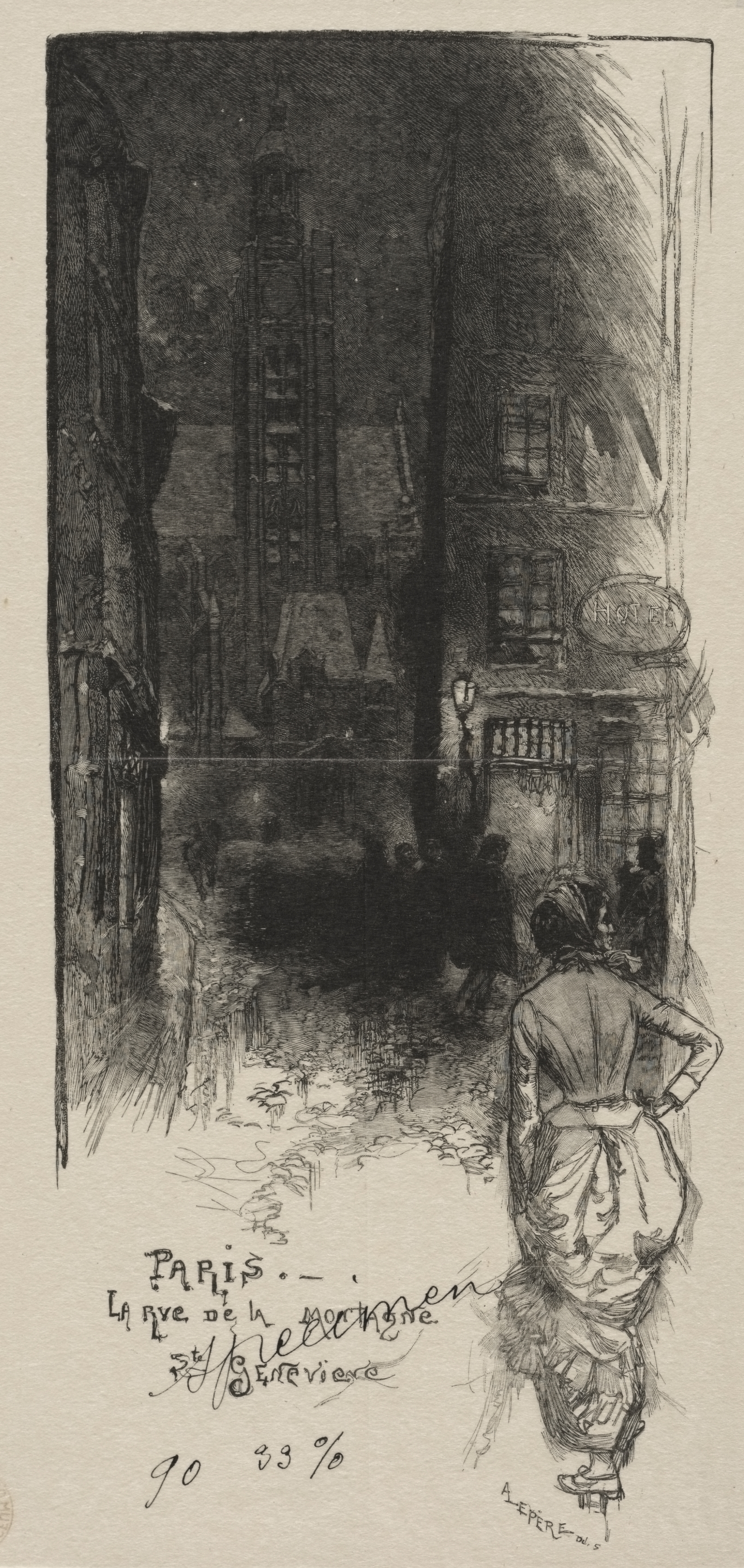 Auguste Louis Lepère, Rue de la Montagne, St. Geneviève