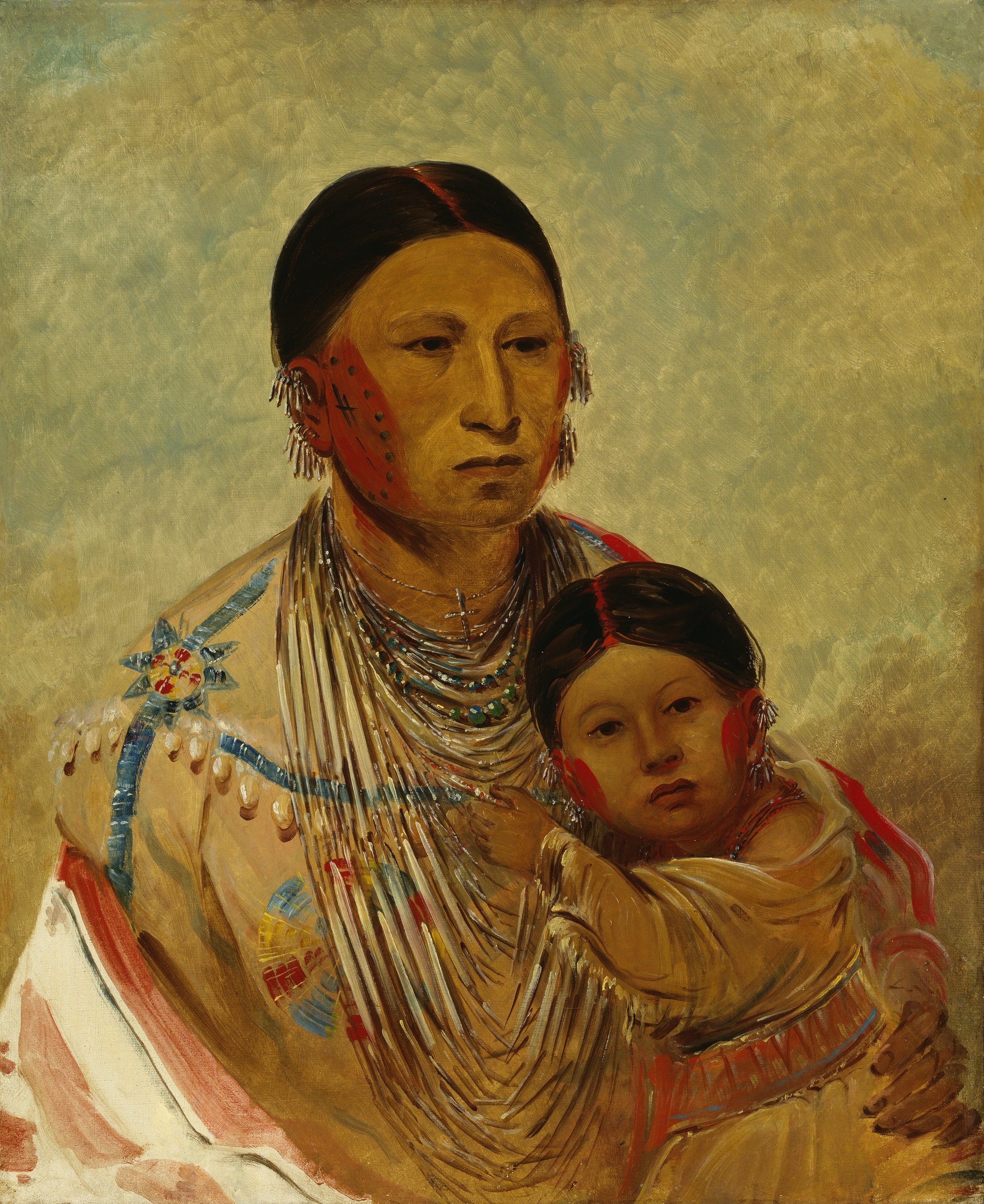 George Catlin, Ru-ton-ye-wee-ma, Strutting Pigeon, Wife of White Cloud