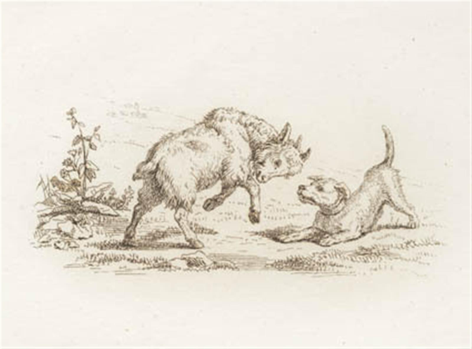 Martinus Rørbye, Illustration til "Halvhundrede Fabler for Børn" af Hey