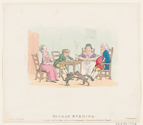 Thomas Rowlandson, Sunday Evening