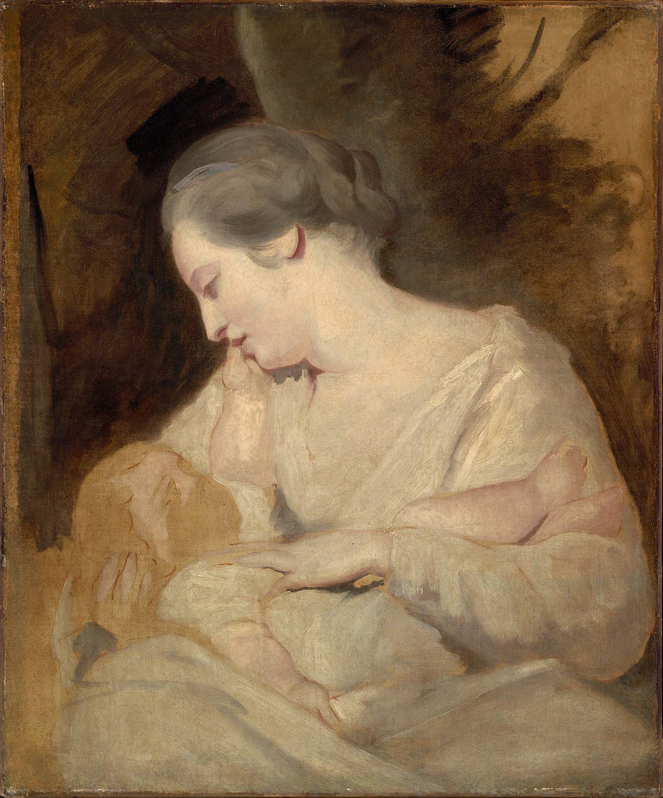 Joshua Reynolds, Mrs. Richard Hoare Holding her Child