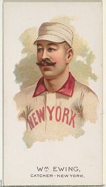 Allen & Ginter, William Ewing, Baseball Player, Catcher, New York, from World's Champions, Series 2 (N29) for Allen & Ginter Cigarettes