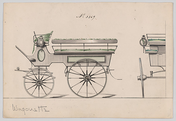 Brewster & Co., Design for Omnibus or Wagonette, no. 3369