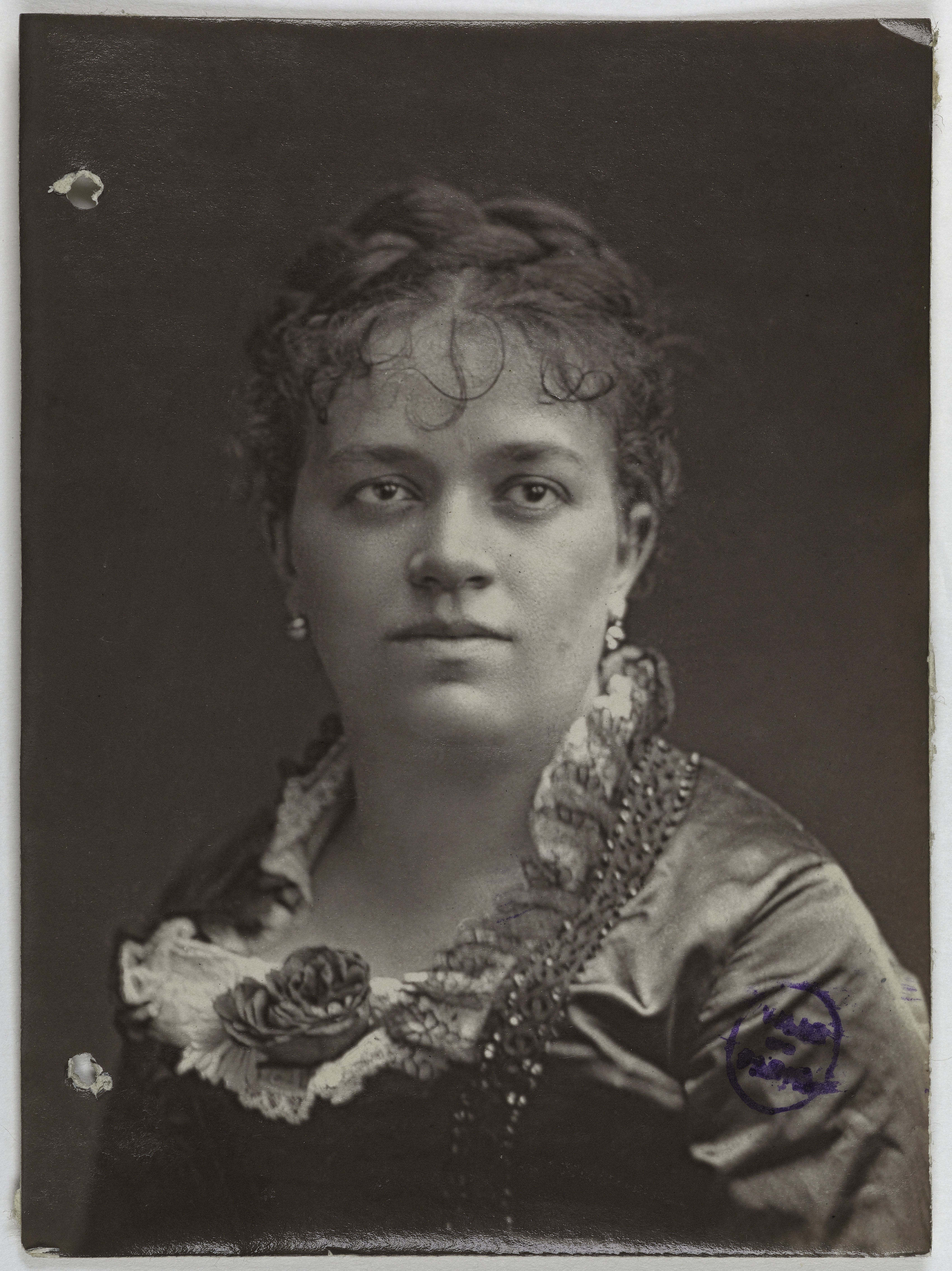 Anonyme, Portrait de Patry Pauline, (J.C. Pauline Pesty, dite), (vers 1855- après 1910), (chanteuse ou actrice)