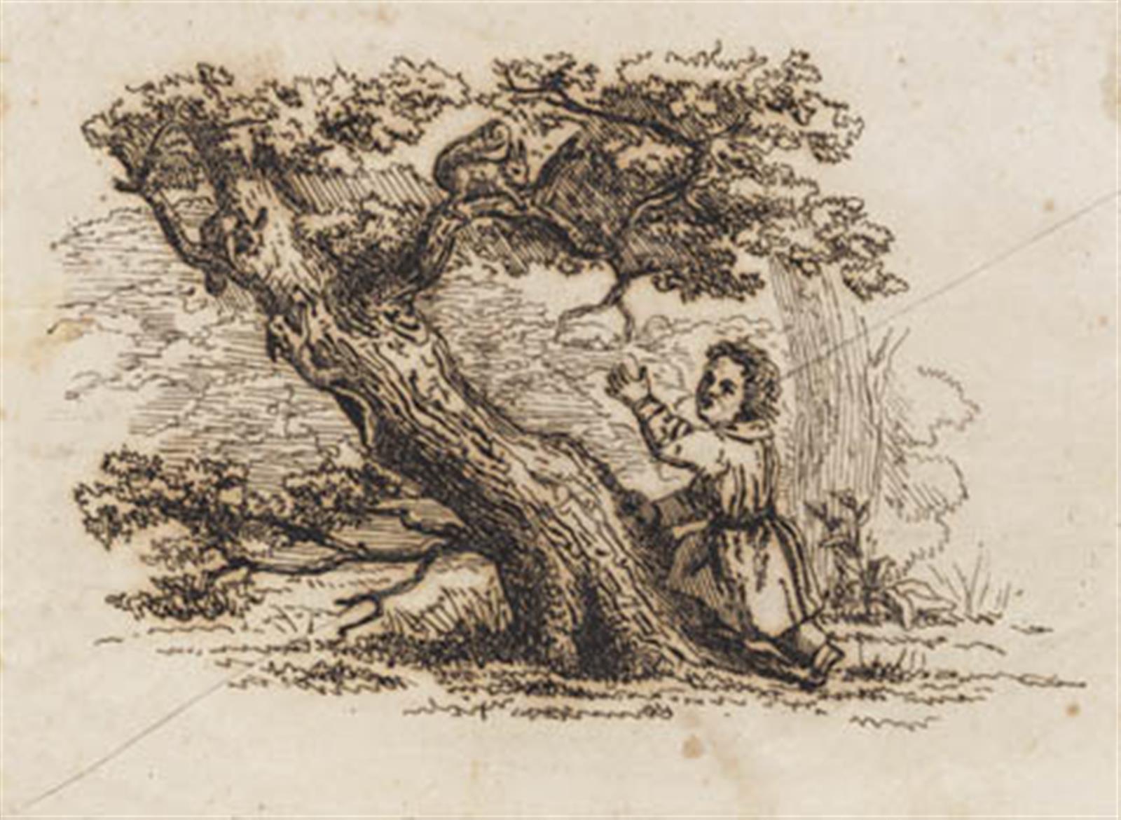 Martinus Rørbye, Illustration til "Halvhundrede Fabler for Børn" af Hey