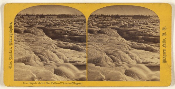 George Barker, Rapids above the Falls - Winter - Niagara.