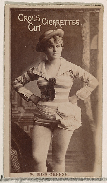 W. Duke, Sons & Co., Card Number 96, Miss Greene, from the Actors and Actresses series (N145-2) issued by Duke Sons & Co. to promote Cross Cut Cigarettes