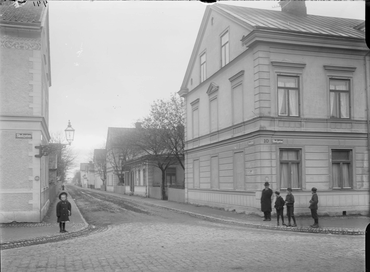 Alfred Dahlgren, The Sturegatan from SkolStu, Luthagen, Uppsala 1908