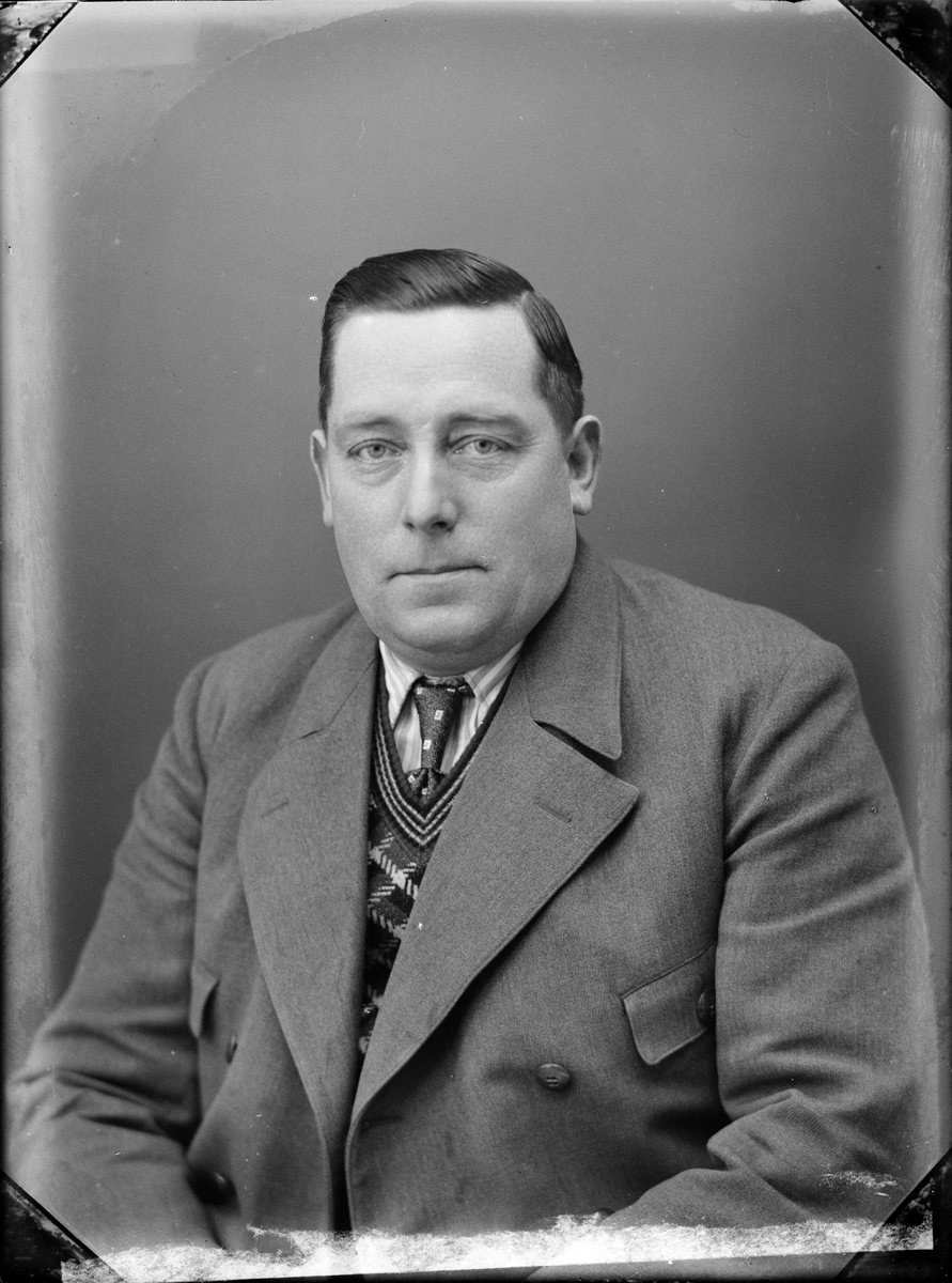 Skötsner-Edhlund, Ateljéporträtt - Herbert Eriksson från Aspö, Börstil socken, Uppland