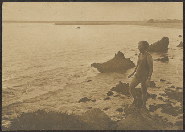 Louis Fleckenstein, [Woman at the Beach]