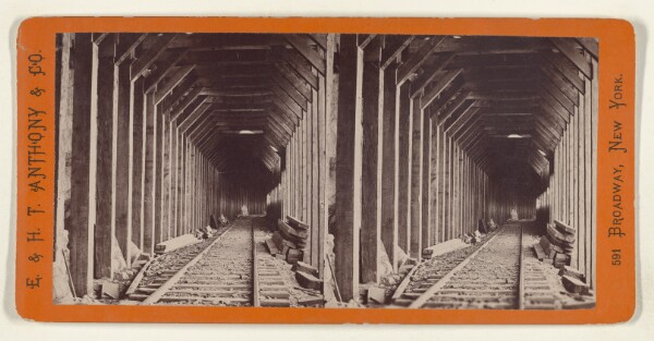 Edward and Henry T. Anthony & Co., Interior View of Snow Sheds. [Pacific R.R.]