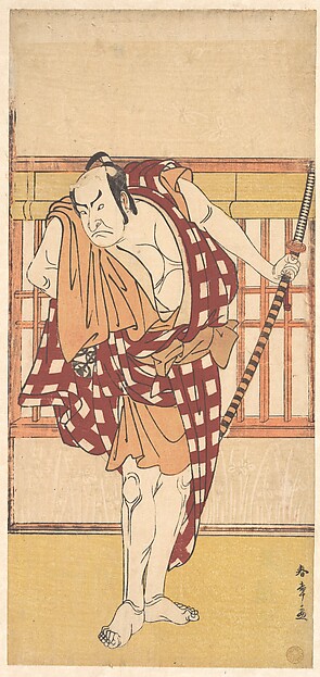 Katsukawa Shunshō　勝川春章, The Actor Nakamura Nakazo as a Kyokaku