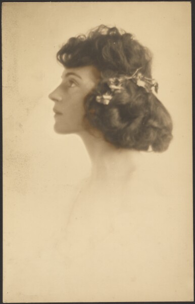 Louis Fleckenstein, [Portrait of a Woman with Flower Wreath]