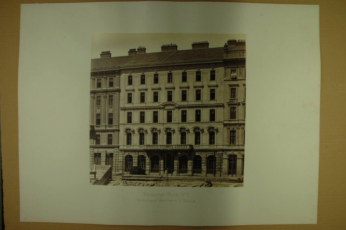Anonym, Wohngebäude/Wiener Stadterweiterung: Kolowratring [heute Schubertring] 8 - Zinshaus des Herrn A. Skene