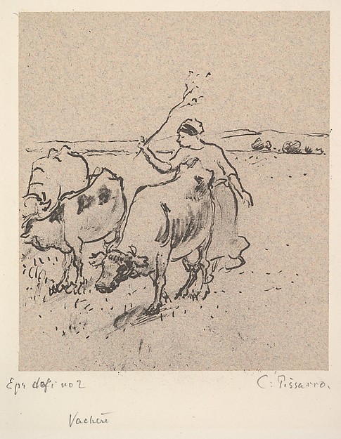 Camille Pissarro, Cowherd