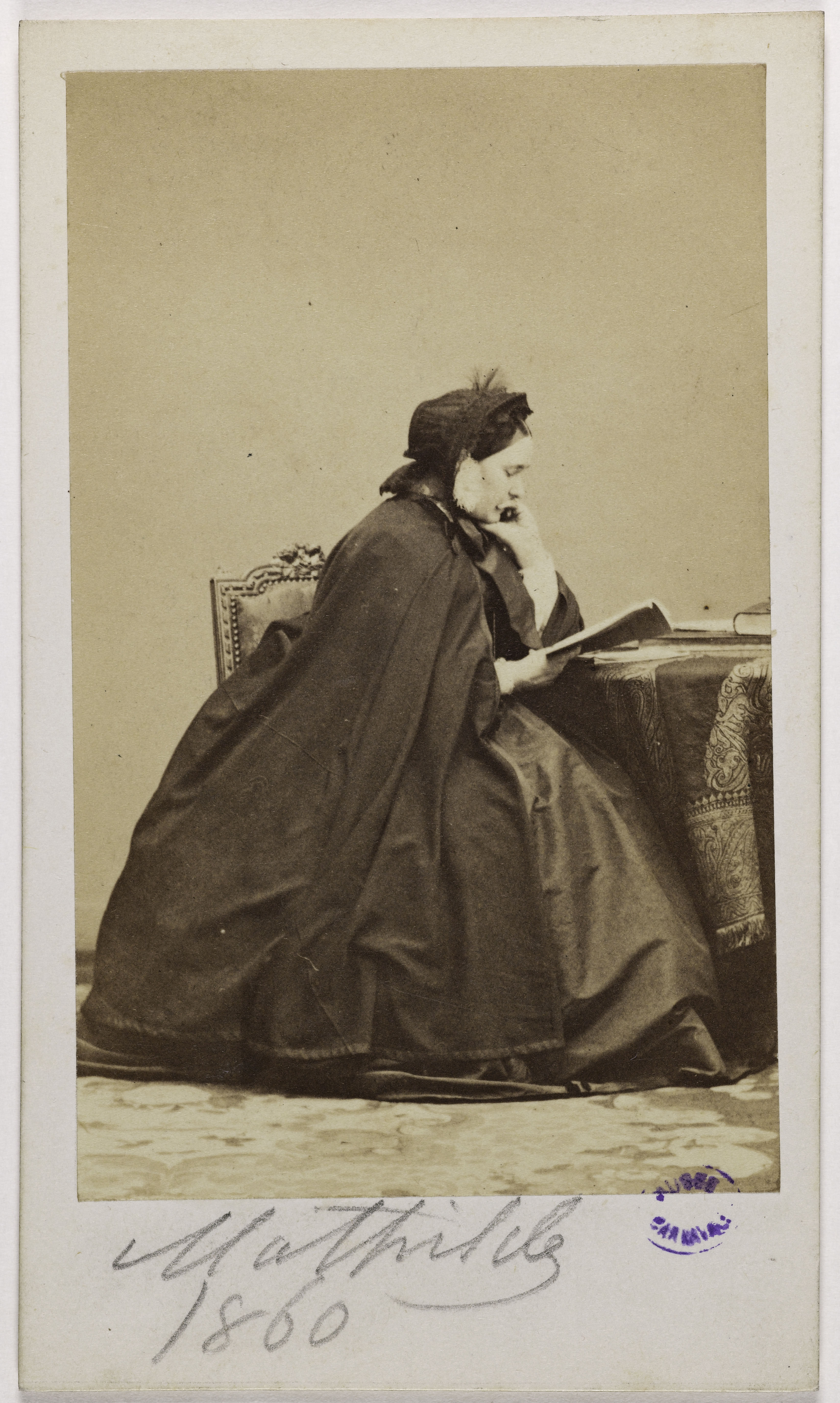 Disderi & Cie, Portrait de la Princesse Mathilde Bonaparte (Princesse de Demidoff), (1820-1904)
