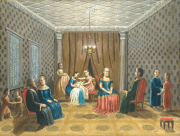Erastus Salisbury Field, Egyptian Scene (possibly Moses and Zipporah)