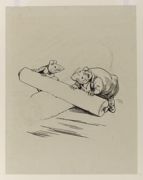 Potter, Beatrix, Samuel Whiskers and Anna Maria rolling Tom Kitten in pastry